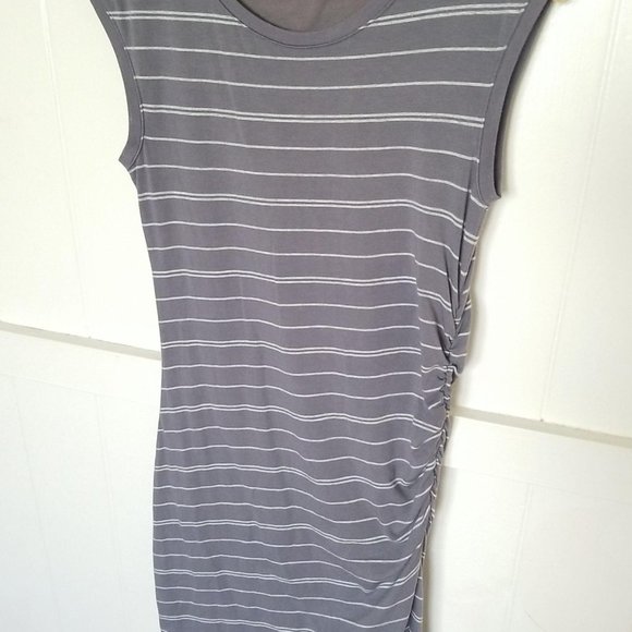 ATHLETA Womens Bunched Sleeveless Mini Dress S - Picture 1 of 7